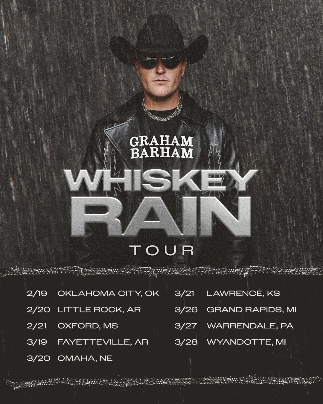 Graham Barham Oil Money Tour Poster 2026